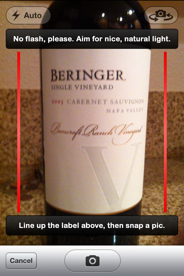 Image Recognition - Snap a pic of a wine label, get all the notes