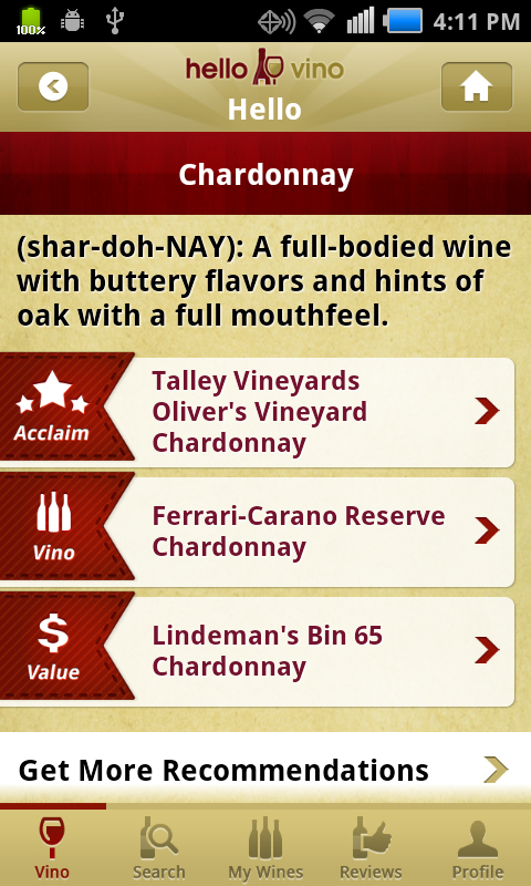 Wine Recommendations - Specific brands recommended for food pairings, special occasions and personal taste preferences.